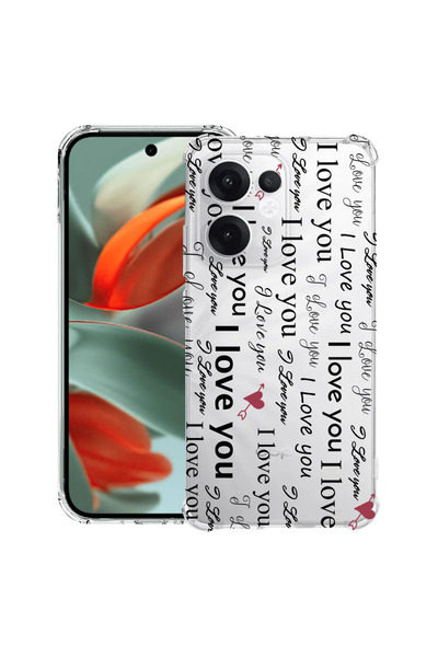 bestcase Husa antișoc compatibilă cu Oppo Reno15, Te iubesc,