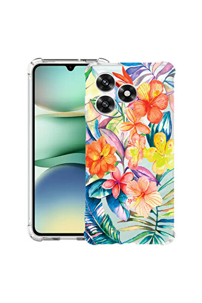 bestcase Θήκη Husa Anti Shock συμβατή με Honor X5c Plus / X5c, Topic Flowers