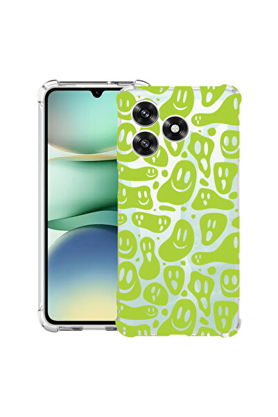 bestcase Θήκη Husa Anti Shock συμβατή με Honor X5c Plus / X5c, Green Acid Smiley