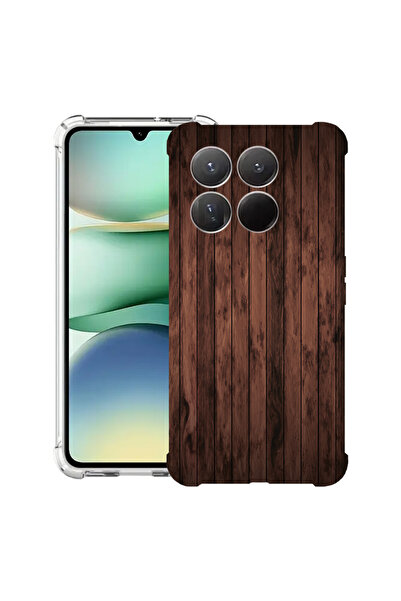 bestcase Husa antișoc pentru Motorola Moto G86 Power, lemn de nuc