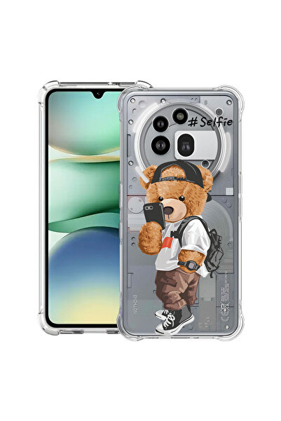 bestcase Husa antișoc compatibilă cu Nothing Phone (3a) Pro, ursuleț de pluș ...