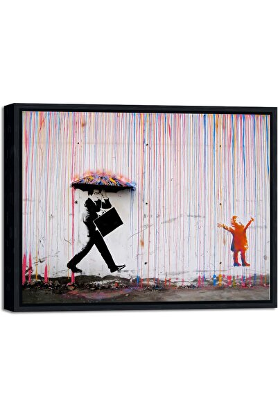ALAYRA International Graffiti Canvas Wall Art 30x40cm Colorful Street Art Fra...