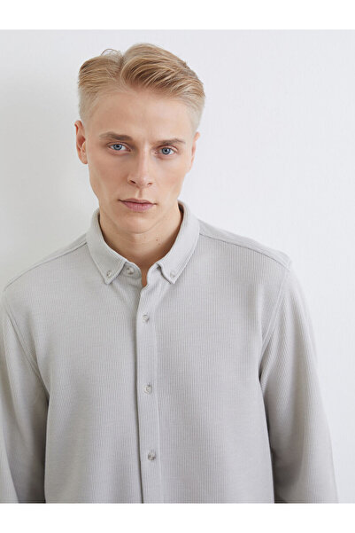 LC Waikiki Beige Slim Fit Men's Shirt