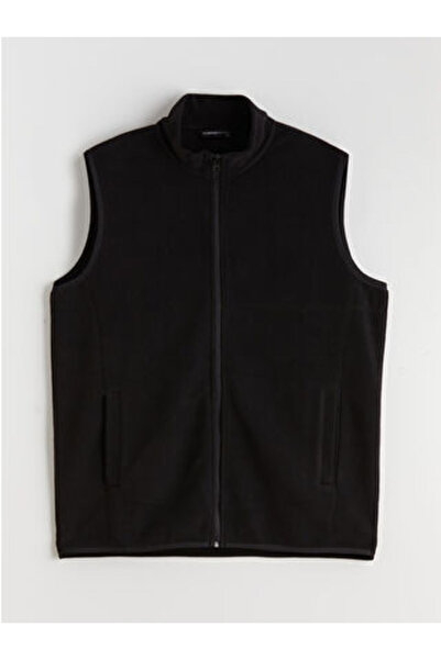 LC Waikiki Arti-Store Men's Stand-Up Collar Vest Made of Thick Fleece Fabric,...