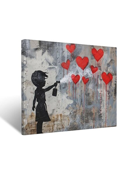 ALAYRA International Graffiti Canvas Wall Art 30x40cm Colorful Street Art Fra...
