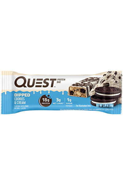 Quest لوح بروتين - بنكهة الكوكيز والكريمة المغطسة، فاخر، 60 غرام