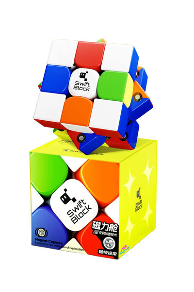 hediyecik Gan Swift Block 355S 3x3 Mıknatıslı Manyetik Zeka Küpü Akıl Küpü Rü...