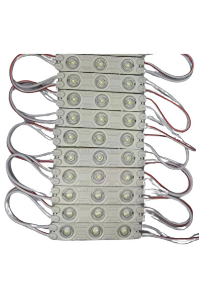 POWERR LED AYDINLATMA 12 Volt 1.2 Watt 3 Lensli Beyaz 2835 SMD Led Modül IP65...