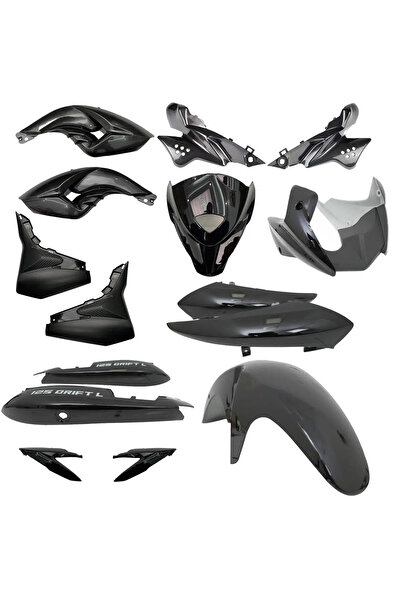 GMS EMİN MOTOR Mondial Drift 125L Kaporta Seti Siyah