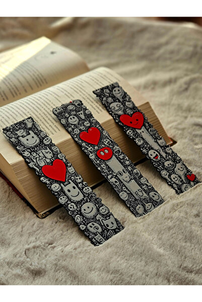 Akgün's فن الرسم على الكتب: مجموعة من 3 علامات مرجعية ممتعة بأشكال مميزة