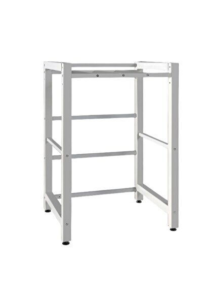 mobias Çamaşır Makinesi ve Kurutma Makinesi Metal Standı – Statik Boyalı, Paslanmaz, Dayanıklı Raf Sistemi