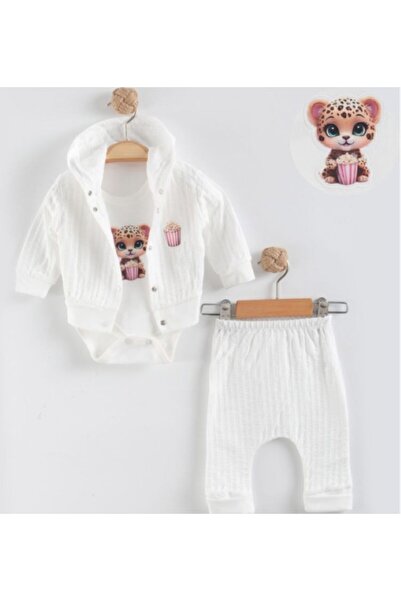 ŞEKER MAĞAZA طقم أطفال مكون من 3 قطع من مينيك تايبر، مصنوع من القطن بنسبة 100%