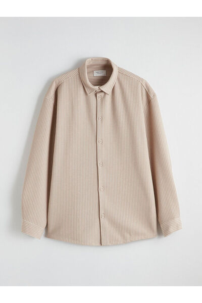 LC Waikiki MG TRENDEN ΕΞΑΙΡΕΤΙΚΕΣ ΠΡΟΣΦΟΡΕΣ Ανδρικό πουκάμισο σε μπεζ χρώμα μ...