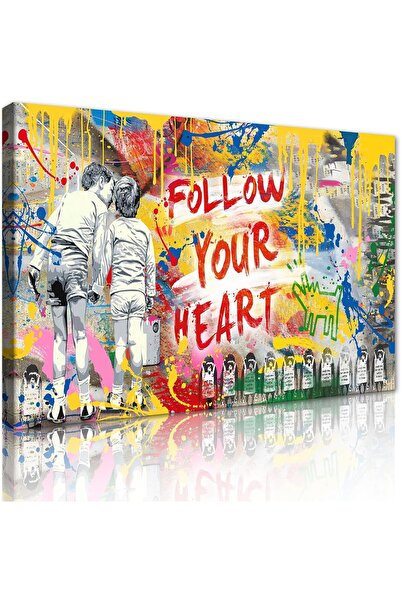 ALAYRA International Graffiti Canvas Wall Art 30x40cm Colorful Street Art Fra...