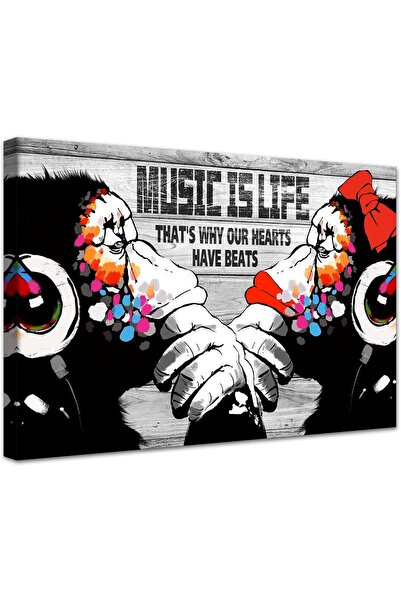 ALAYRA International Graffiti Canvas Wall Art 30x40cm Colorful Street Art Fra...