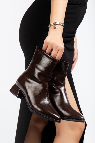 perry shoes Vela Kadın Suni Deri Kısa Topuklu Bot Günlük & Şık Tasarım