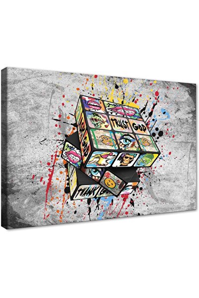 ALAYRA International Graffiti Canvas Wall Art 40x60cm Colorful Urban Wall Dec...