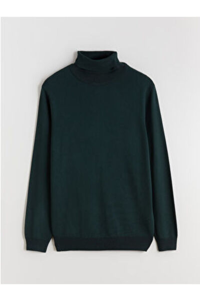 LC Waikiki Modanova Sezon Green Turtleneck Men's Knitwear Sweater
