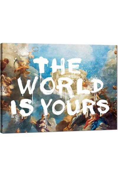 ALAYRA International Graffiti Canvas Wall Art 40x60cm Colorful Urban Wall Dec...