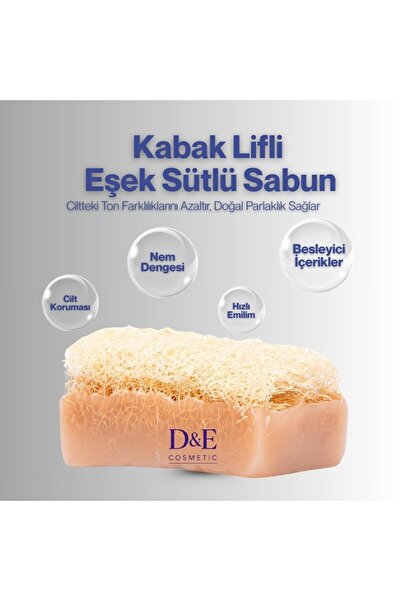 DECOSMETİC KABAK LİFLİ EŞEK SÜTLÜ DOĞAL SABUN