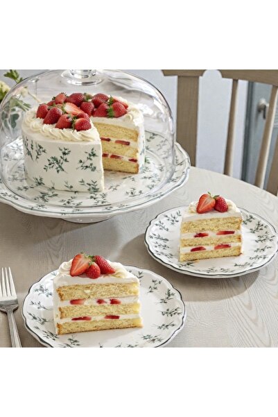 PORSER Terra Fulya Ayaklı Sunum Seti 8 Parça,Pasta Sunum Seti