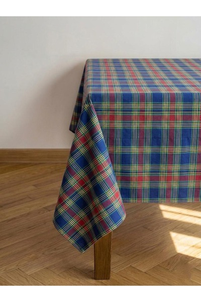 Komana Art مفرش طاولة عيد الميلاد منقوش باللون الأحمر - مفرش طاولة عيد الميلا...