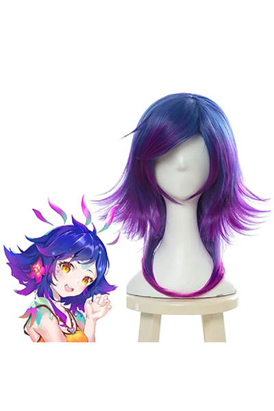 Butic Anime Cosplay Neeko LOL Peruk Kawaii Sentetik Peruk