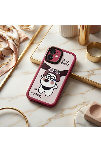 OSG غطاء حماية مضاد للصدمات لهاتف آيفون 16 بلس مع إطار حماية للكاميرا ونقش ثلاثي الأبعاد على شكل قطة