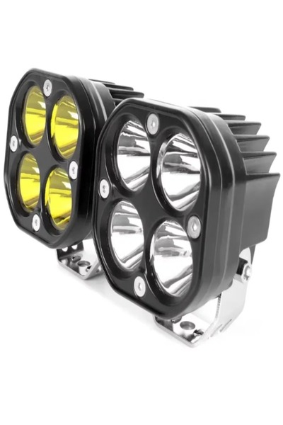 Smart Waterproof 12V 24V White Amber 3 Inch 40W FOg Driving Lamp Spotlight Square Spot led Light for Car