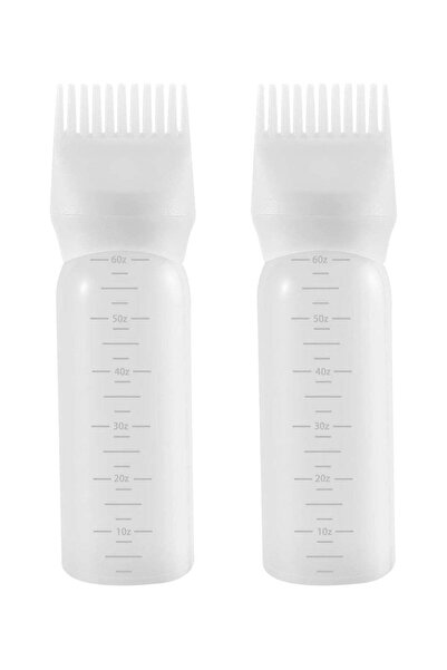 BLOOMING TIME 2 Piece Hair Dye Applicator Bottle With Brush White