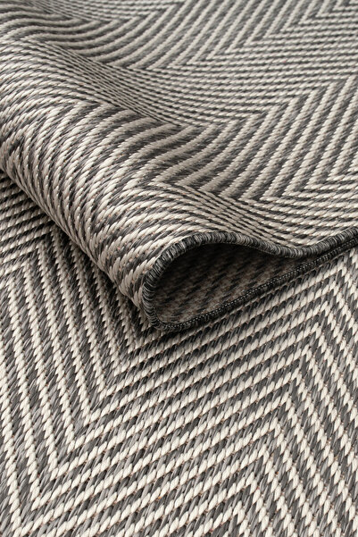 Vila Nova Home Krem Gri Sisal Dokuma, Çerçeveli,tozumaz kaymaz taban Salon, O...