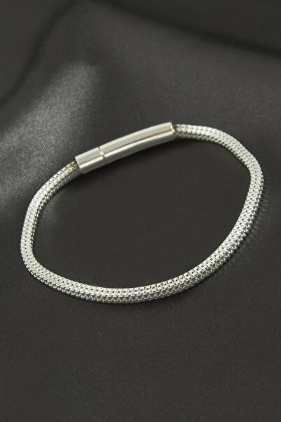 OSENSE سوار فاخر من الفولاذ بسلسلة كوبرا مربعة