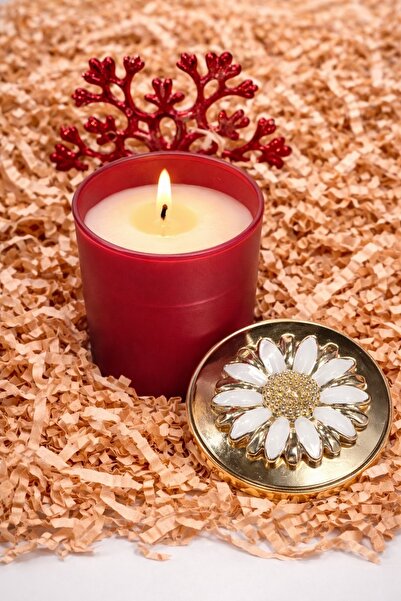 VENA BORDO PAPATYA KAPAKLI VANİLYA-TARÇIN-KAHVE KOKULU MUM