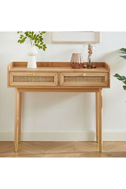 WoodenDecoration01 Bombong Masif Ahşap Konsol-Dresuar