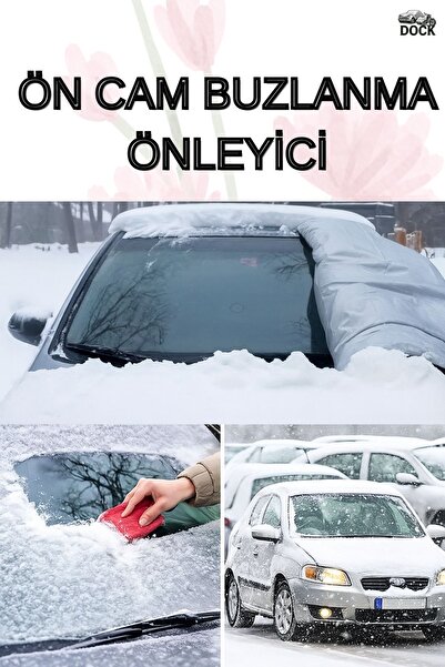 Dock Buzlanma Önleyici Oto Ön Cam Brandası Güneş Ve Buz Koruyucu Su Geçirmez-GRİ