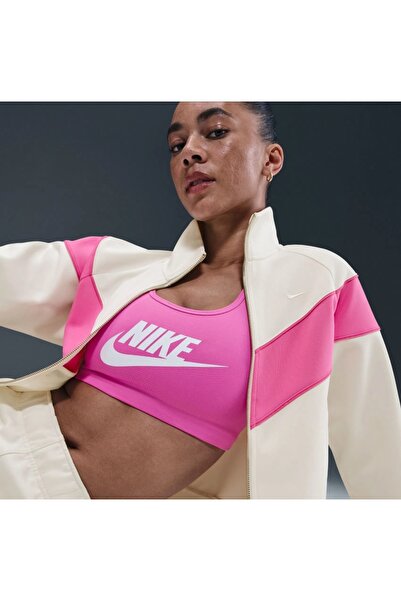 Nike sportswear Windrunner Poly Knit Jacket Kadın krem Ceket