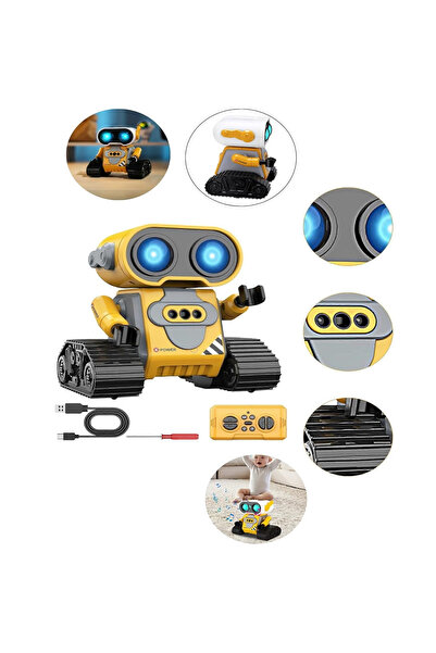 BAMTEBİ WALL-E Uzaktan Kumandalı El Sensörlü Akıllı Robot Şarjlı Işıklı Sesli...