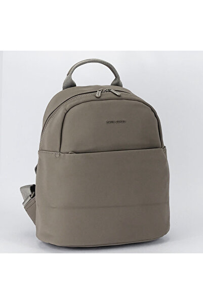 David Jones waterproof taupe brown backpack B-CM7656 18