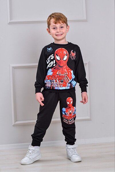 Yağmur Giyim طقم رياضي للأولاد من PJK2İ بنمط أنيق مكون من خيطين 100% قطن للأع...