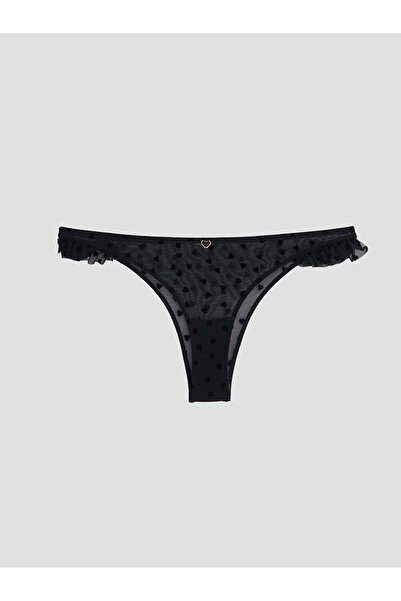 LC Waikiki Rmz Gi̇yi̇m Farkiyla Heart Textured Brazilian Panties