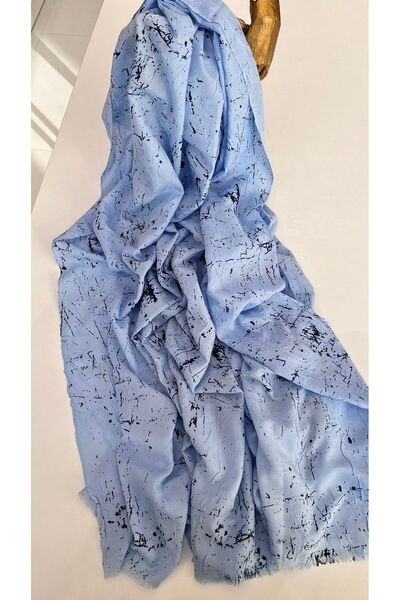 EB SCARF Leather Printed Koton Shawl