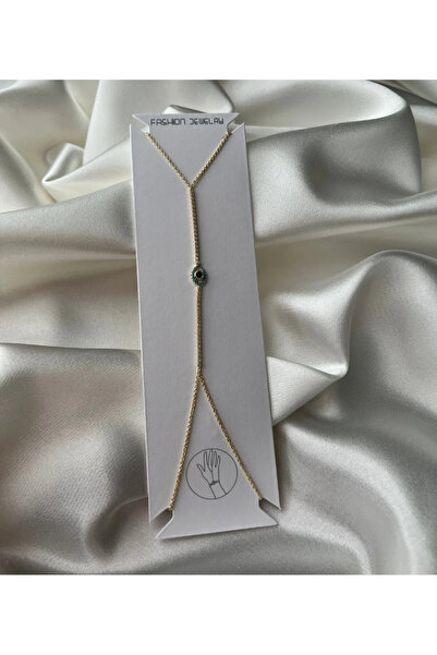 LAYDA شاحمران جولد مع تفاصيل العين الزرقاء والأحجار الكريمة