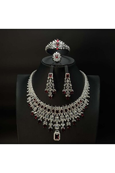 Generic طقم زيركون نسائي أنيق – تصميم راقٍ لإطلالة مميزة - SSS-7461