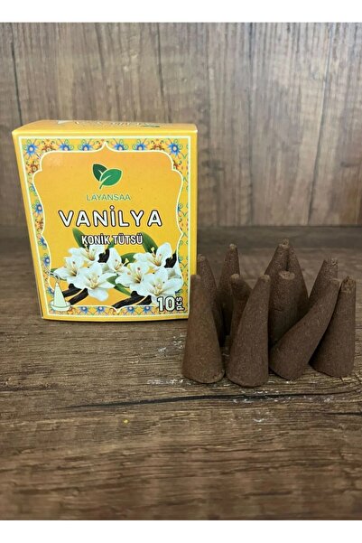 Layansaa Vanilya Konik Tütsü, 1 Paket,10 Adet