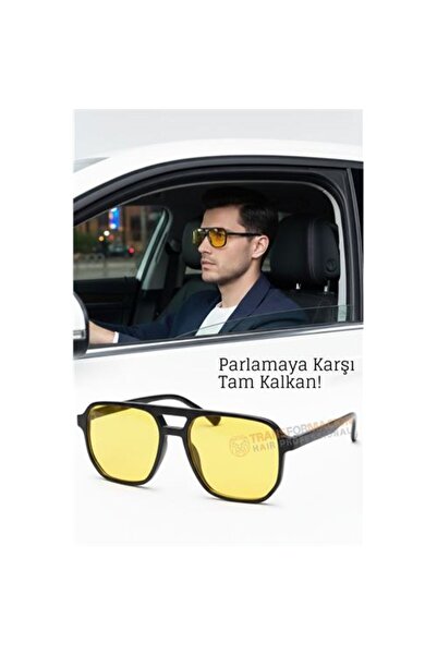 Skygo Gece Sürüş Görüş Parlama Önleyici Gece Gözlüğü Sis Far Işık Önleyici An...