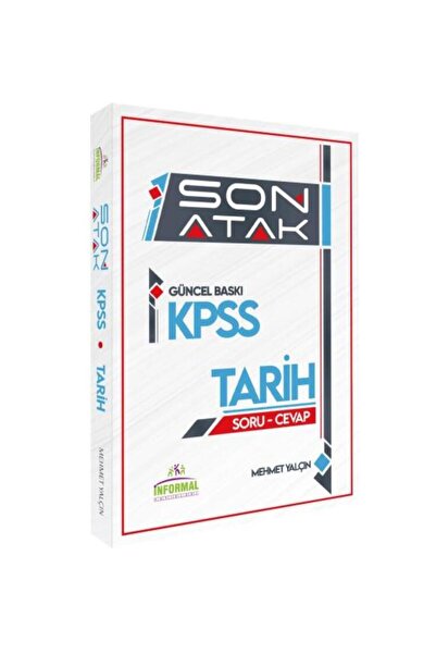 Karakutu Yayınları 2025 İnformal Yayınları KPSS TARİH Son Atak SORU-CEVAP Pra...