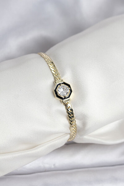 callerrons accessories سوار نسائي من حجر الزركون باللون الذهبي النحاسي - EBJ2...