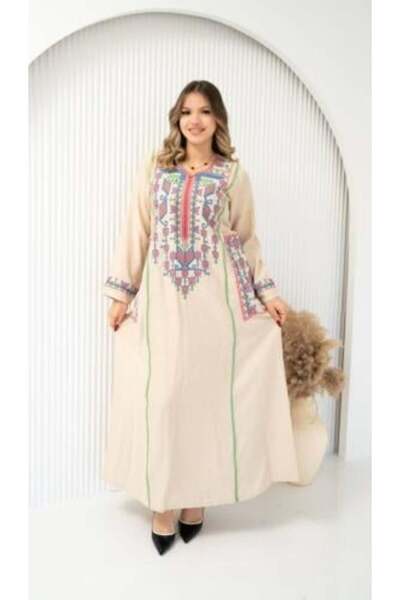 AFandina Summer linen jalabiya, perfect for summer weather SM-3