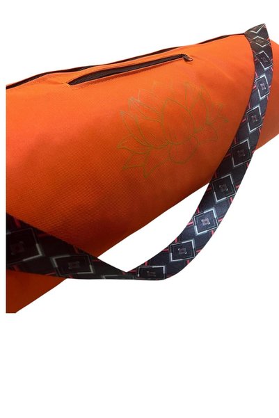 NareSpor Waterproof Lotus Printed Mat Carrying Bag Yogafitness Training Bag 2 Mats Collectiontire