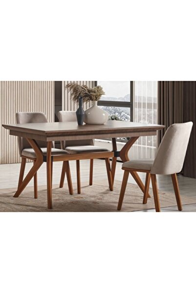 AYDINEV HAYAL AÇILIR YEMEK MASASI+6 ADET SANDALYE